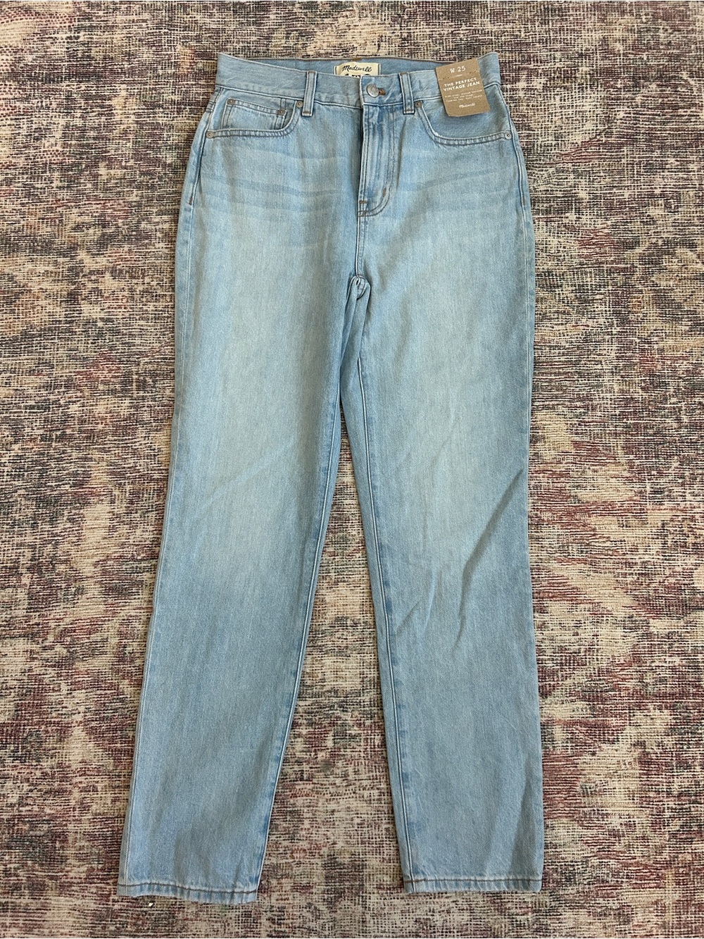 Madewell Light Blue High-Rise Straight Jeans